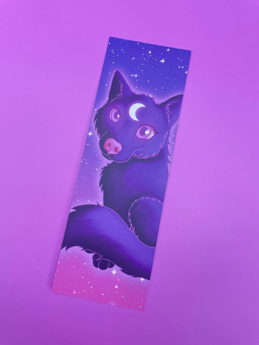 Cute Lunar Wolf Bookmark