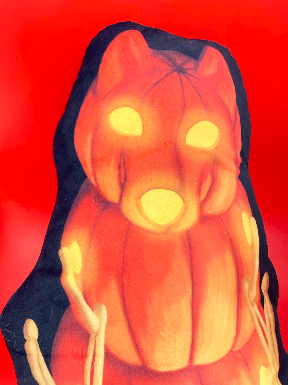 Pupkin Pillow Shadowolf Art