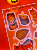 Halloween 2024 Sticker Sheet Shadowolf Art