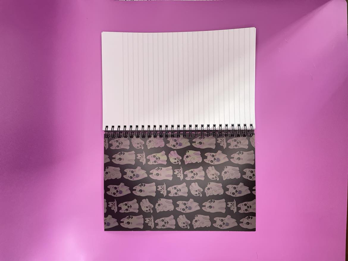Ghost Pup Notebook Shadowolf Art