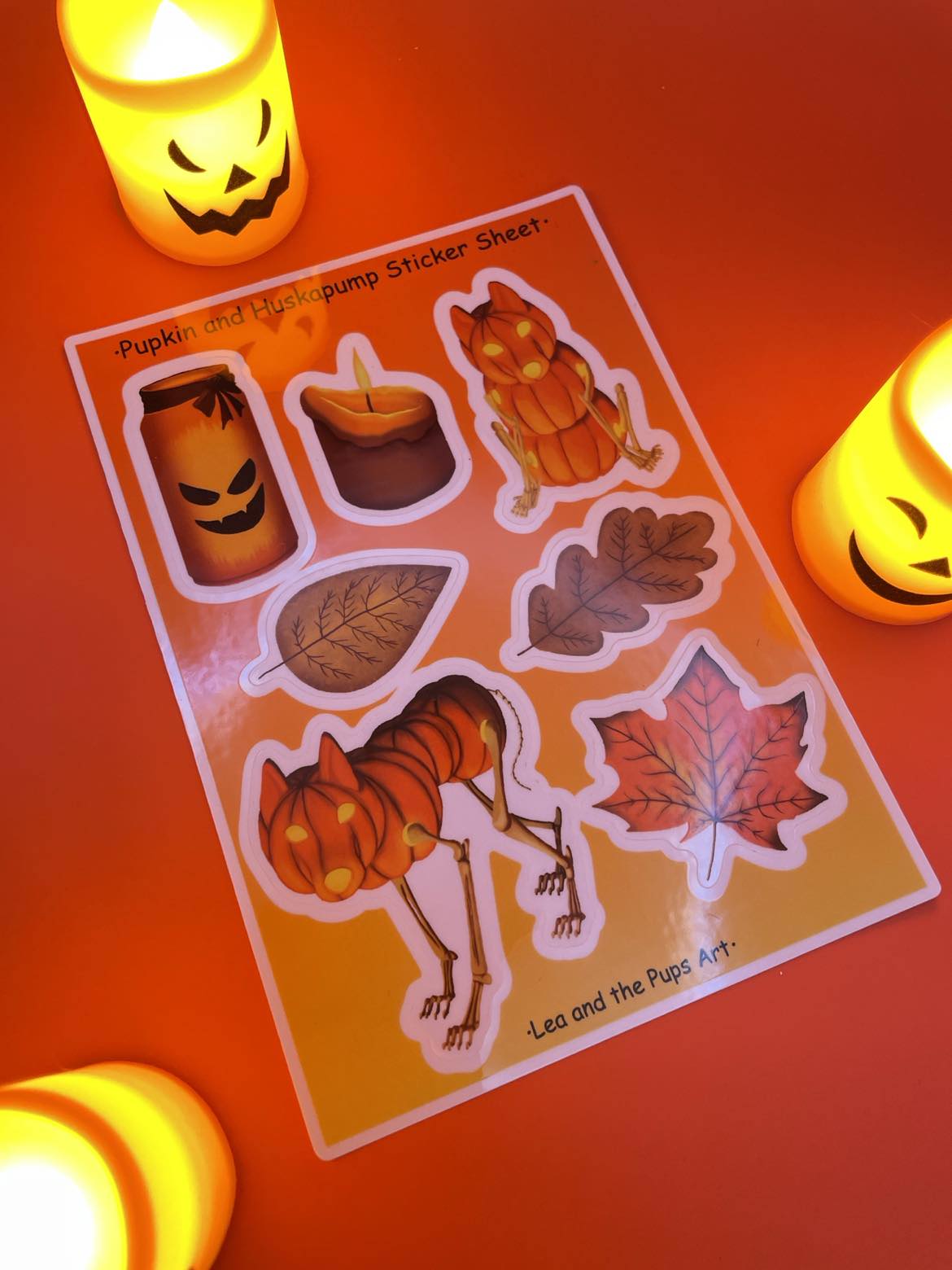 Halloween 2024 Sticker Sheet Shadowolf Art