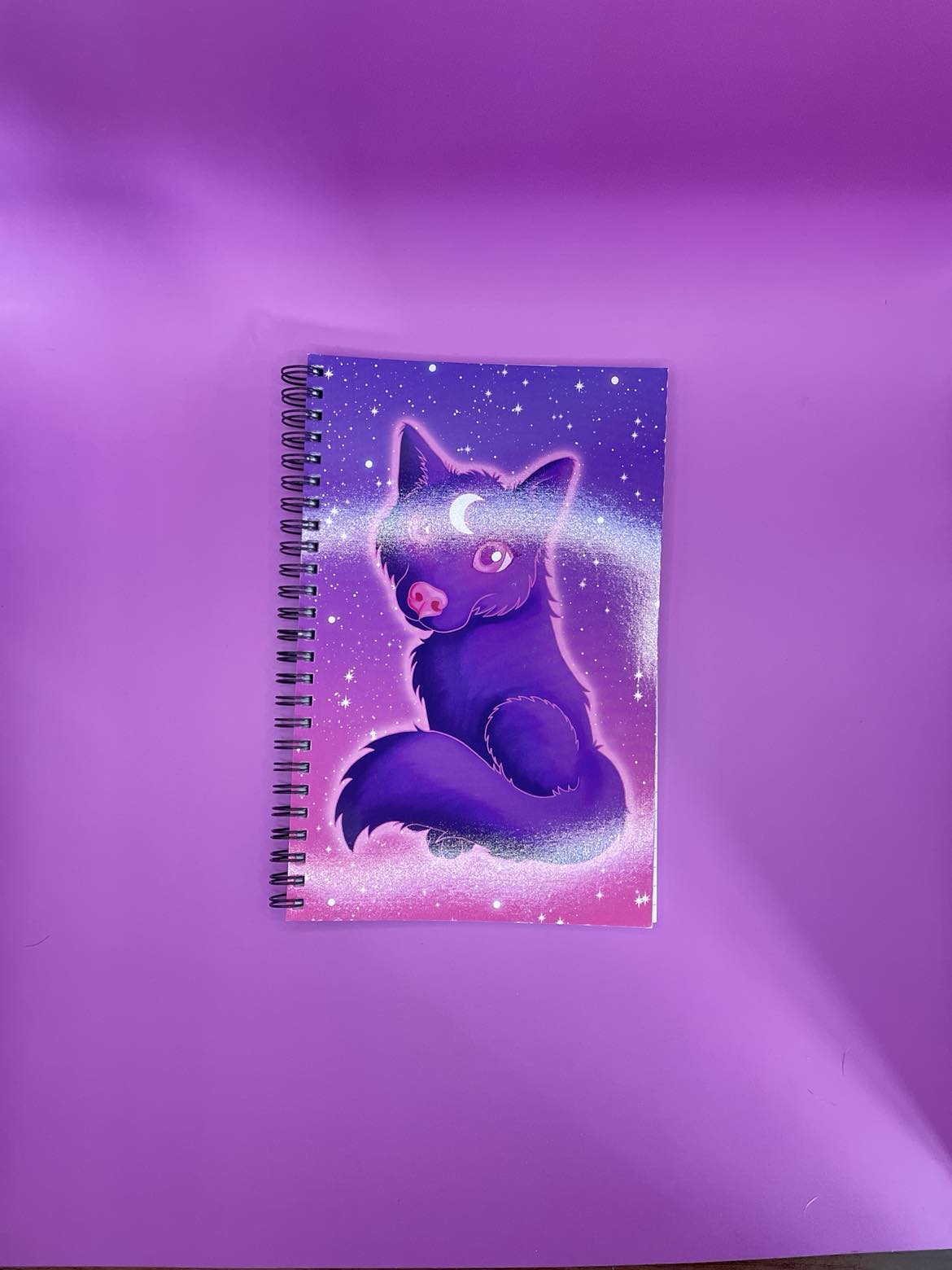 Cute Lunar Wolf Notebook