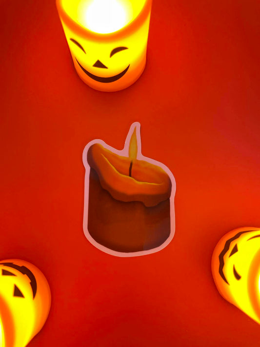 Halloween Candle Sticker