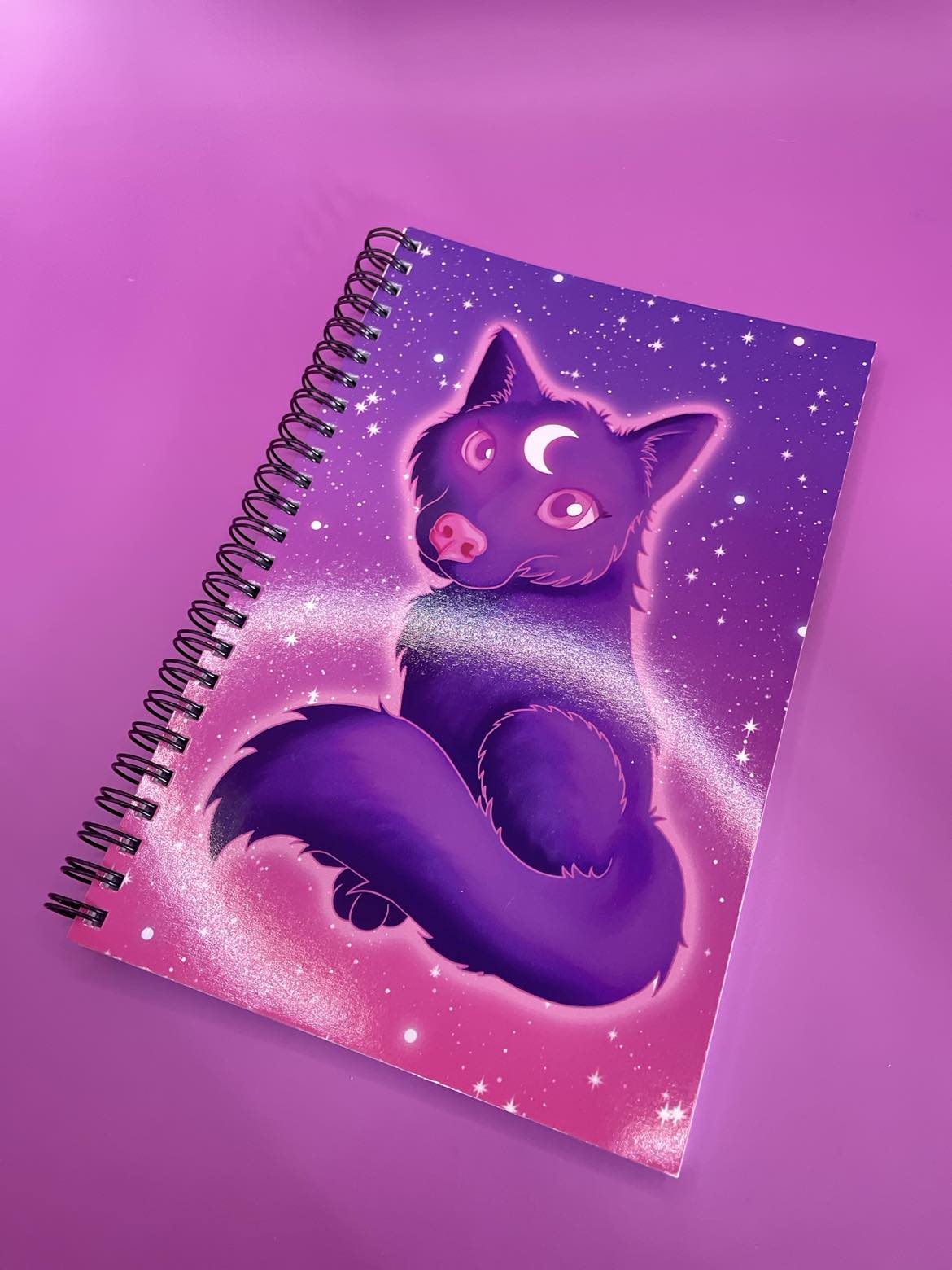 Cute Lunar Wolf Notebook