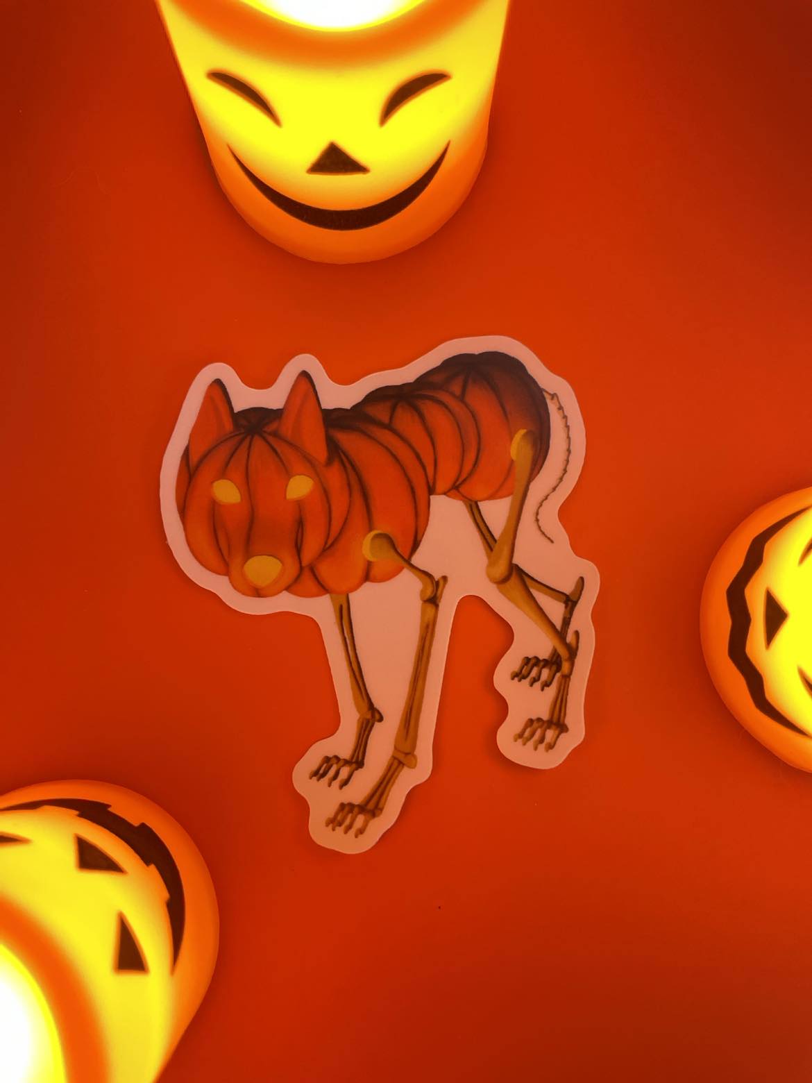 Huskapump Sticker Shadowolf Art