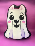 Ghost Pup Pillow Shadowolf Art