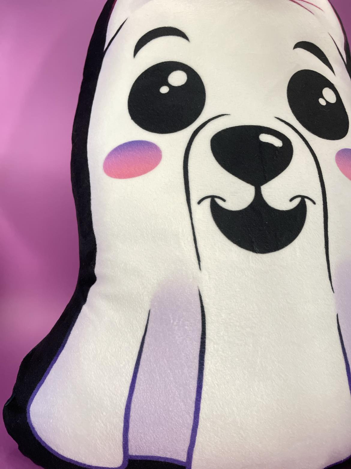 Ghost Pup Pillow Shadowolf Art
