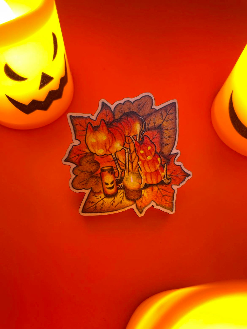 Halloween 2024 Wooden Pin Shadowolf Art