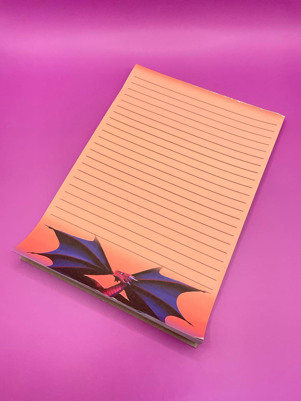 Dragons Dawn Notepad Shadowolf Art