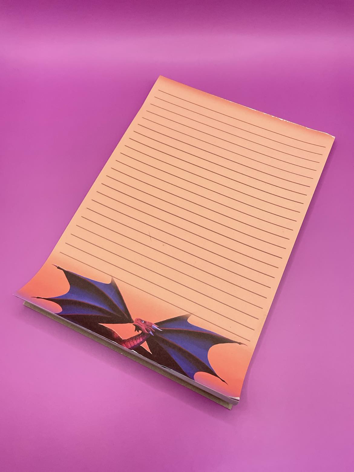 Dragons Dawn Notepad Shadowolf Art