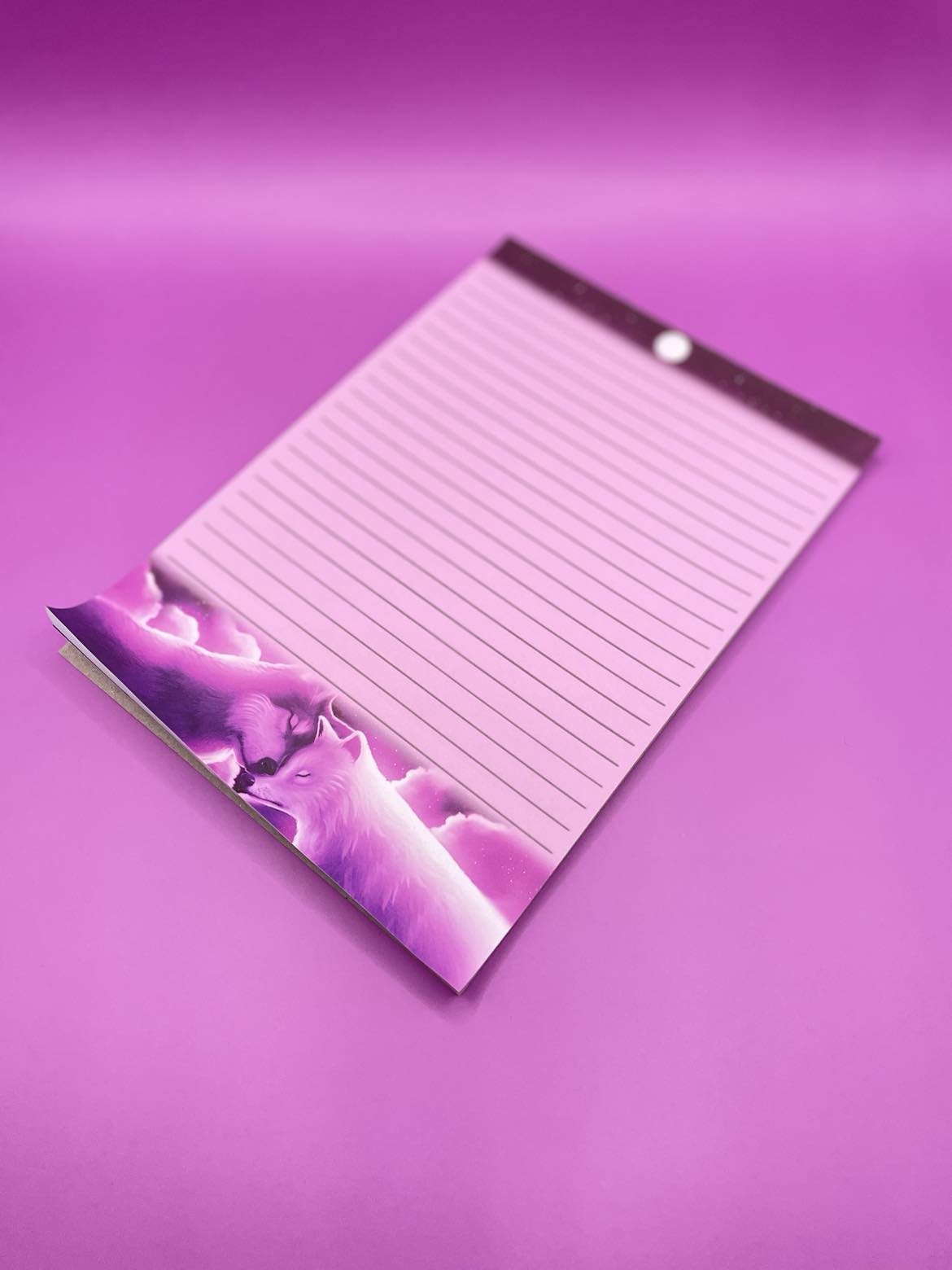 Two Wolves Notepad Shadowolf Art