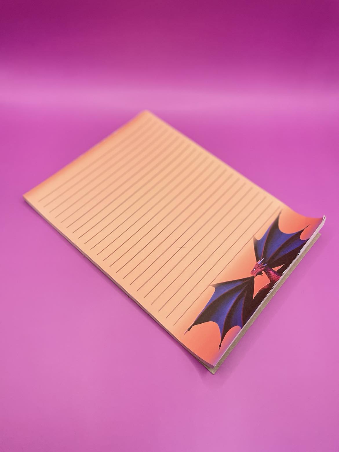 Dragons Dawn Notepad Shadowolf Art