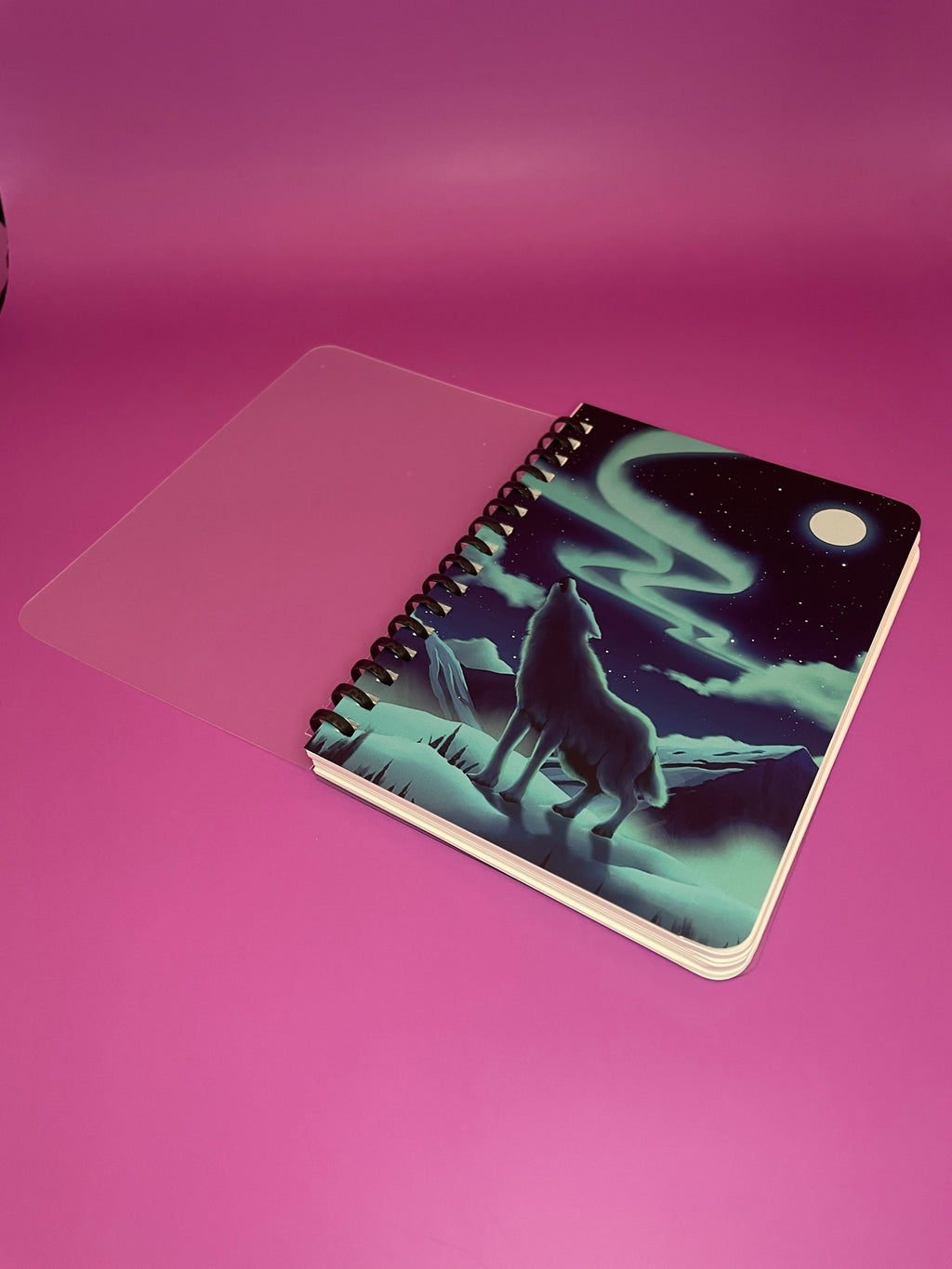 Aurora Wolf Soft Ring Notebook Shadowolf Art