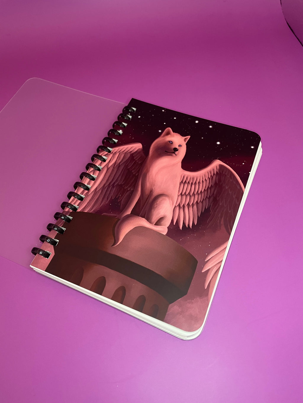 Ethereal Guardian Soft Ring Notebook Shadowolf Art