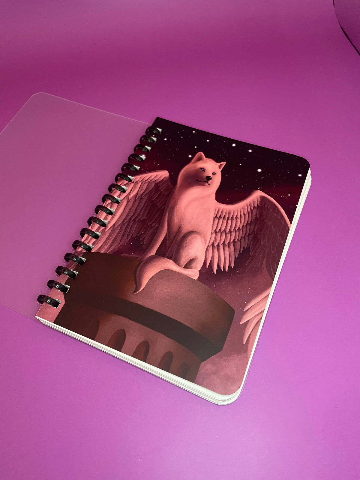 Ethereal Guardian Soft Ring Notebook Shadowolf Art