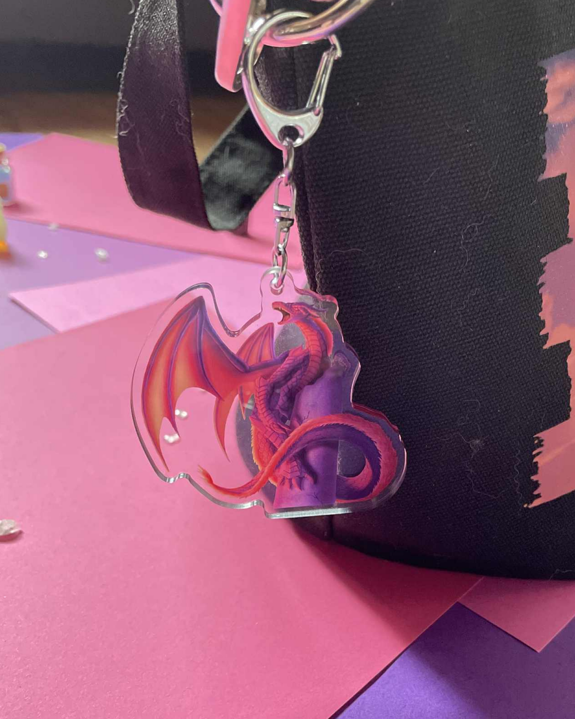 Skybound - Dragon Keychain Shadowolf Art
