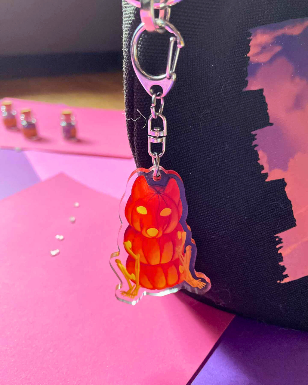 Pupkin - Fantasy Keychain Shadowolf Art