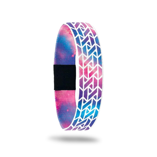 You Are Enough (Pink, Blue and White Discontinued Version) - Zox Wristband (Medium)