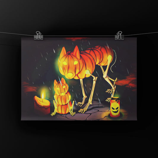 The Husk-A-Pump and Pup-kin Art Print image 0