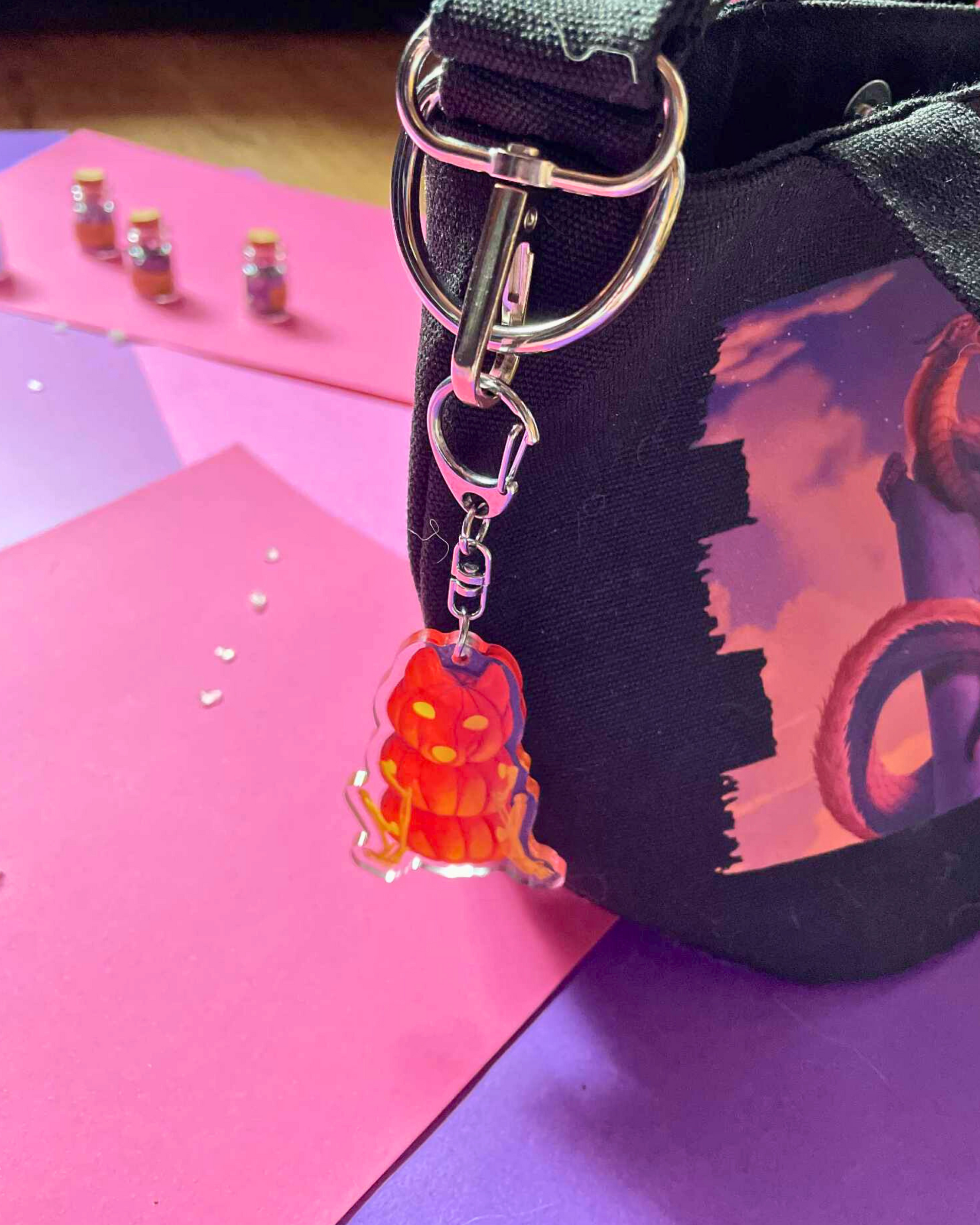 Pupkin - Fantasy Keychain Shadowolf Art
