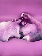Two Wolves Pillow image 1