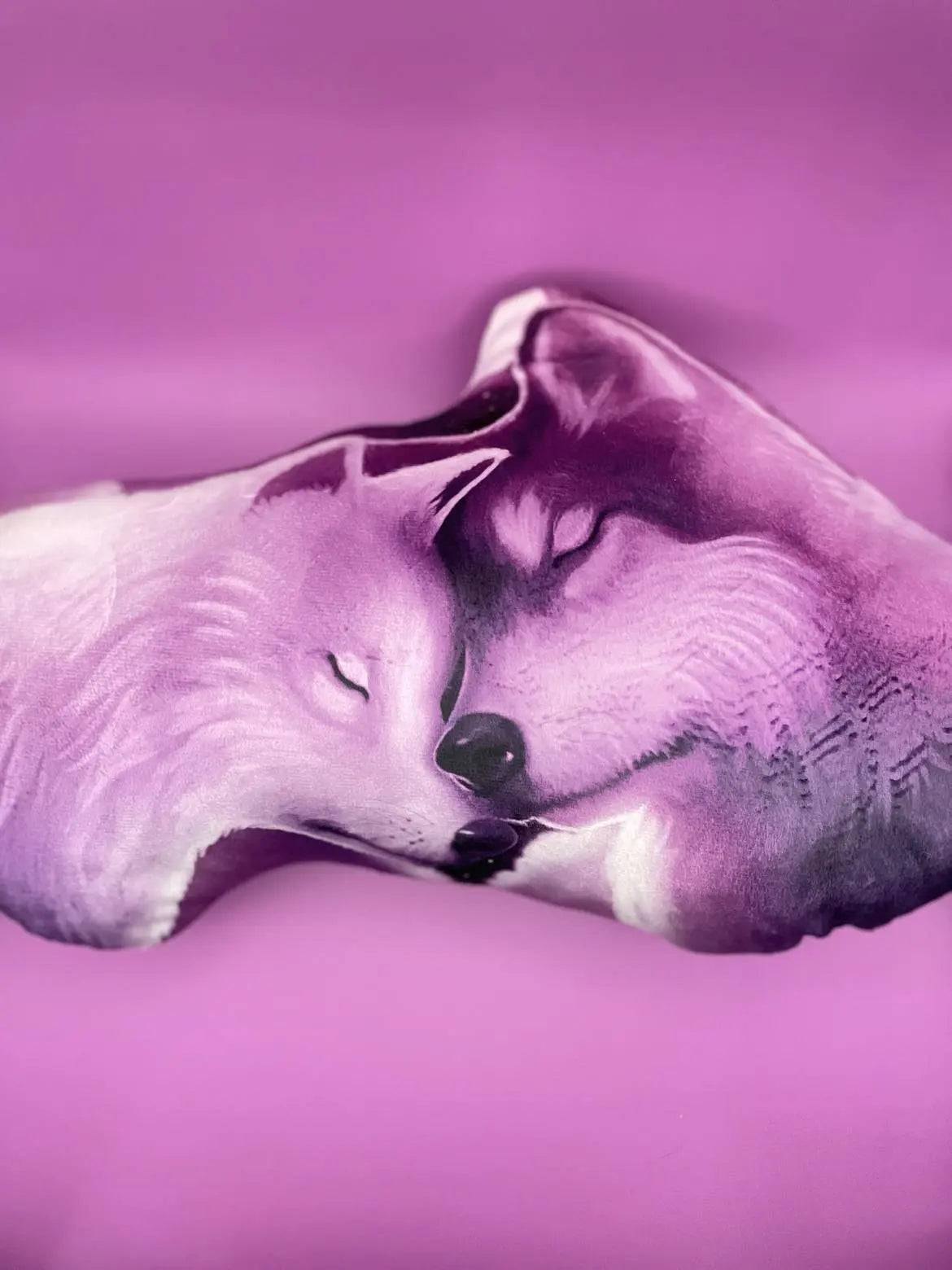 Two Wolves Pillow image 1