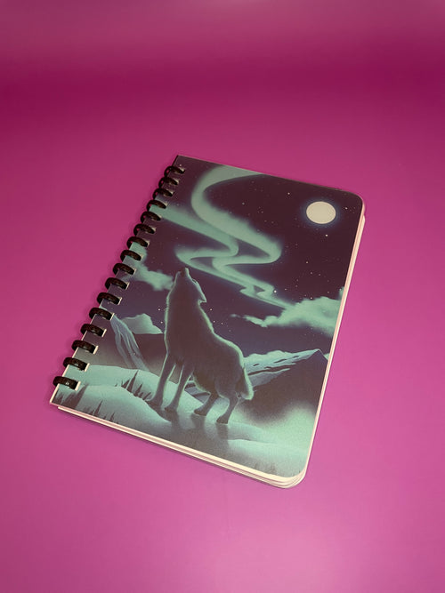 Aurora Wolf Soft Ring Notebook
