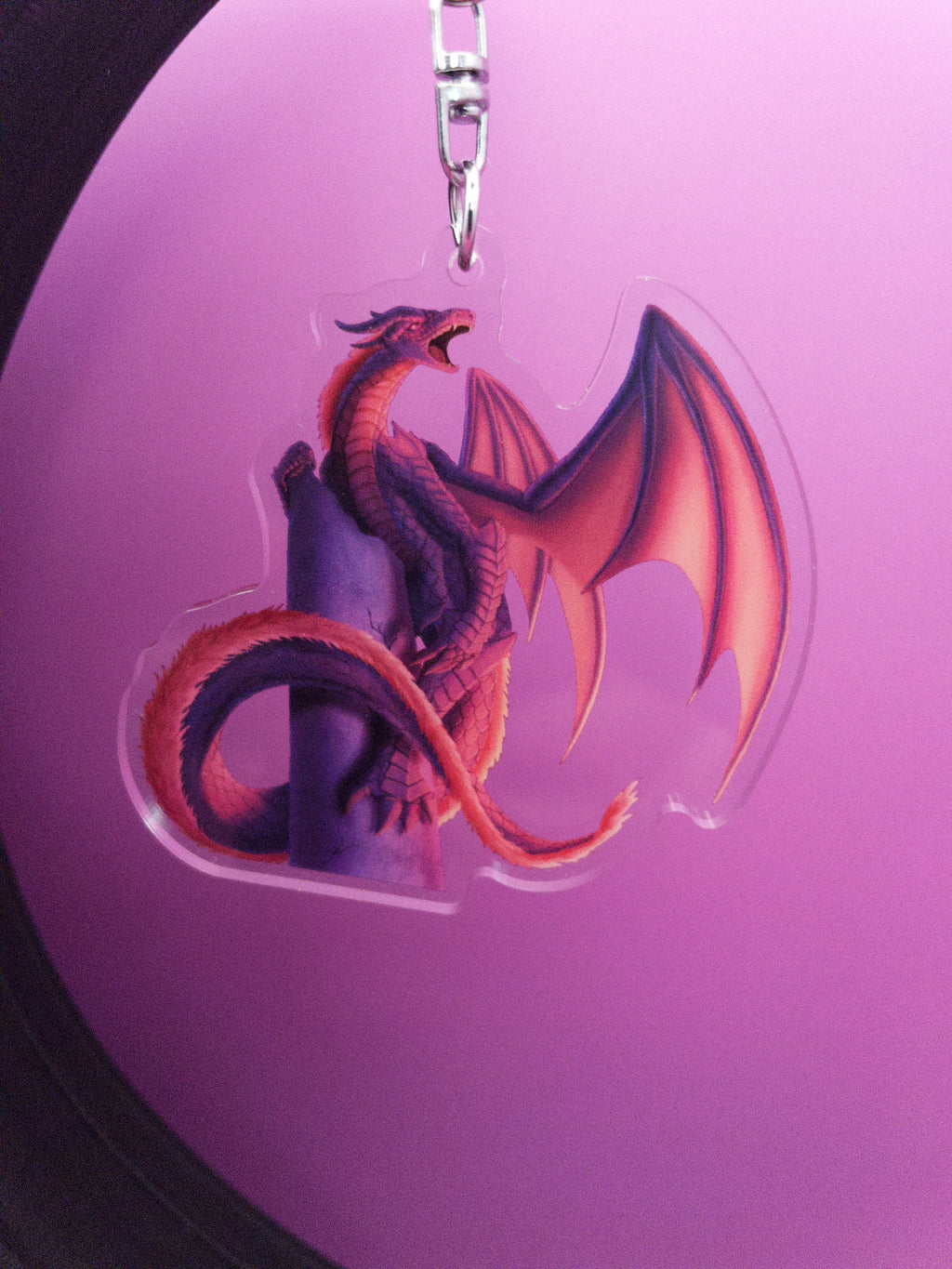 Skybound Keychain Shadowolf Art