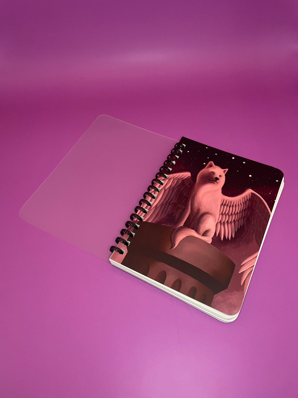 Ethereal Guardian Soft Ring Notebook Shadowolf Art