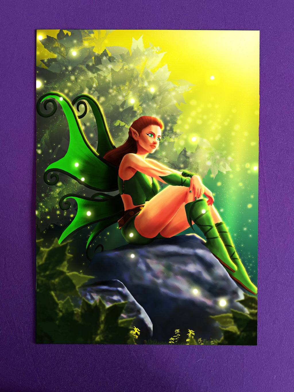 Fairy of Nature Art Print Shadowolf Art