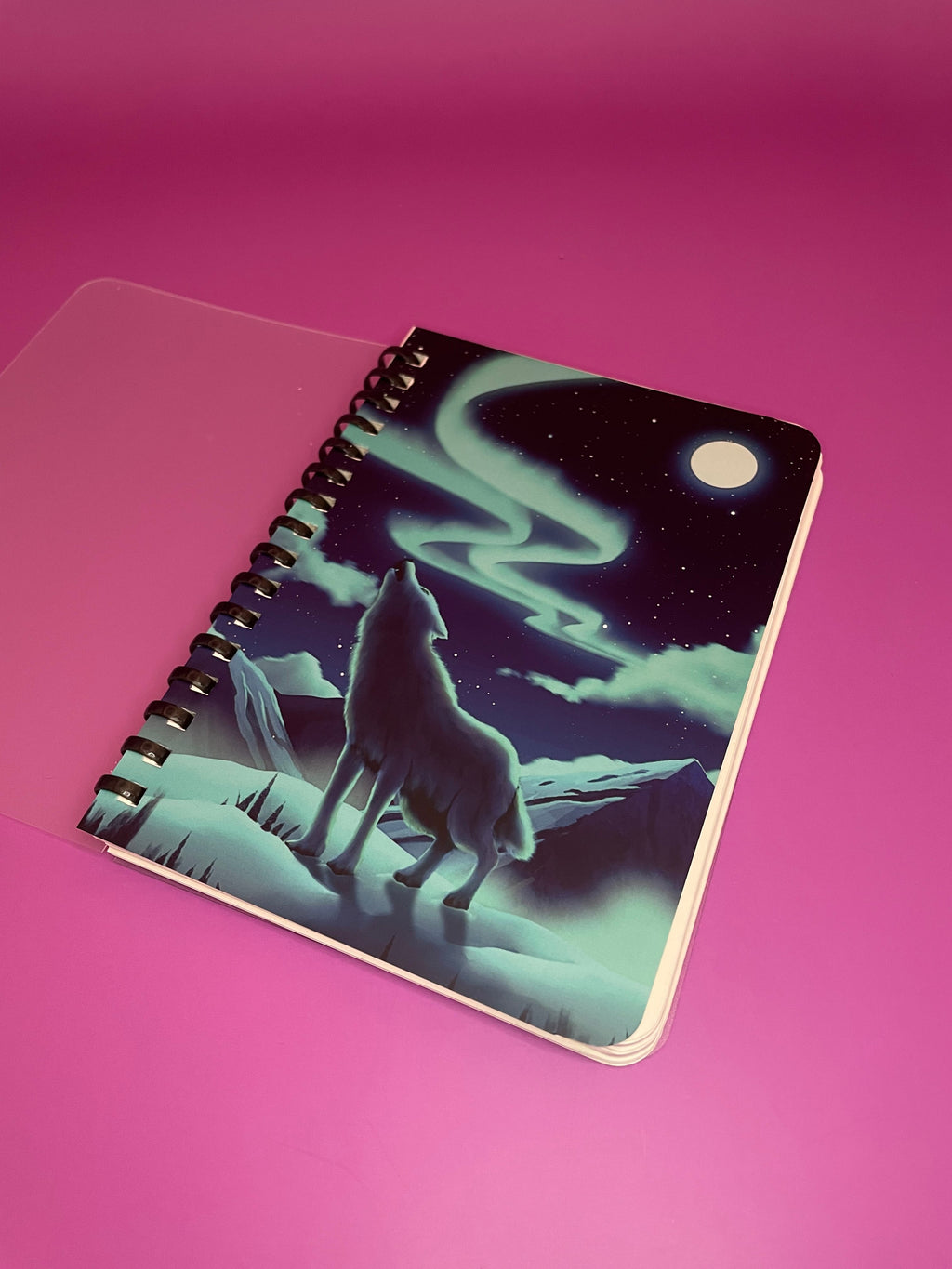 Aurora Wolf Soft Ring Notebook Shadowolf Art