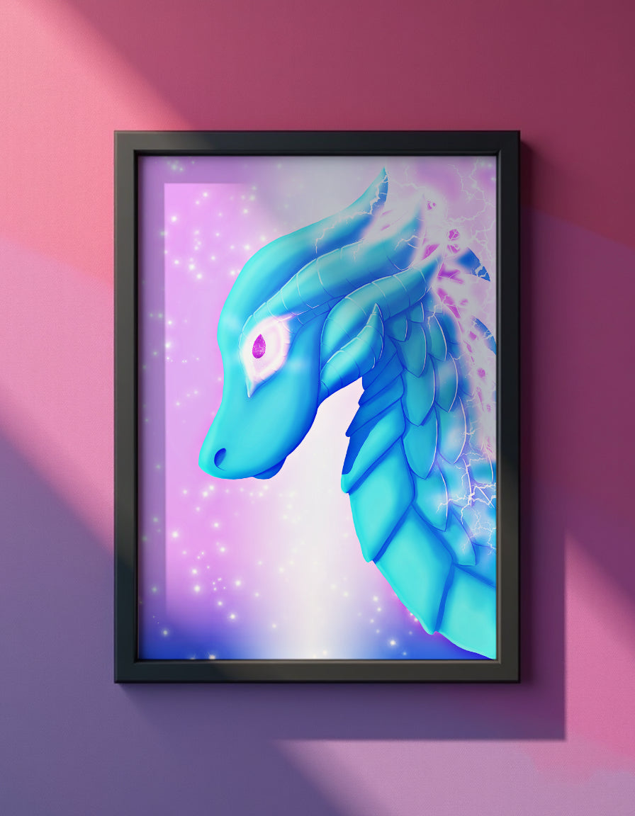 Crystal Dragon Art Print Shadowolf Art