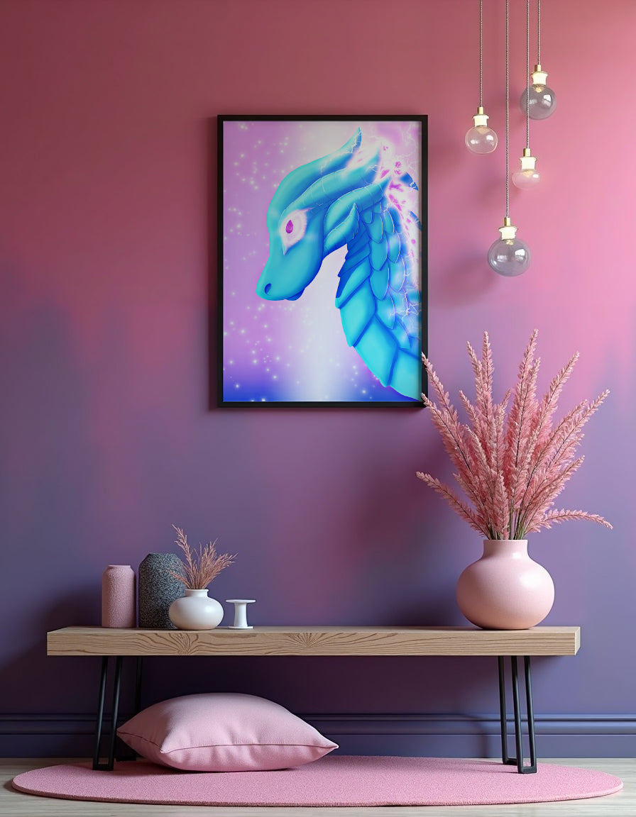 Crystal Dragon Art Print Shadowolf Art