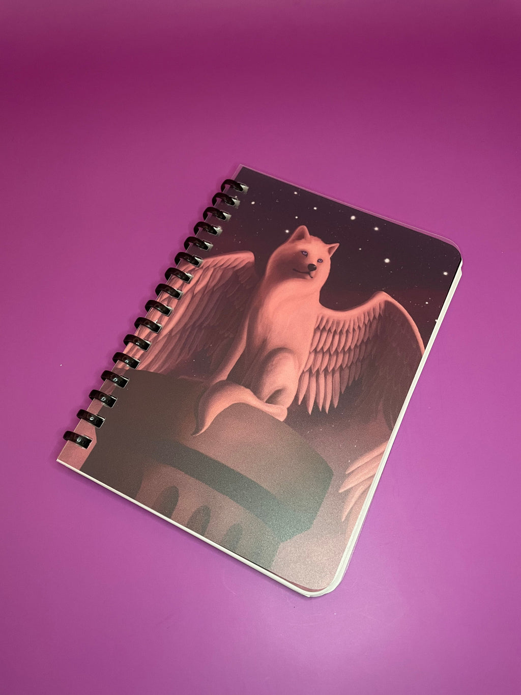 Ethereal Guardian Soft Ring Notebook Shadowolf Art