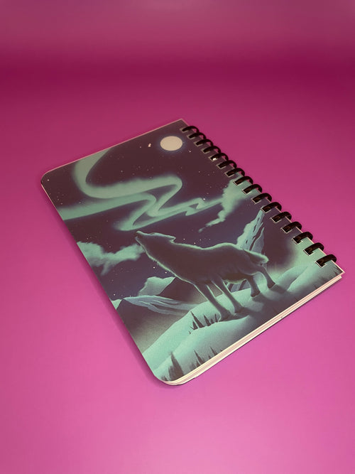 Aurora Wolf Soft Ring Notebook