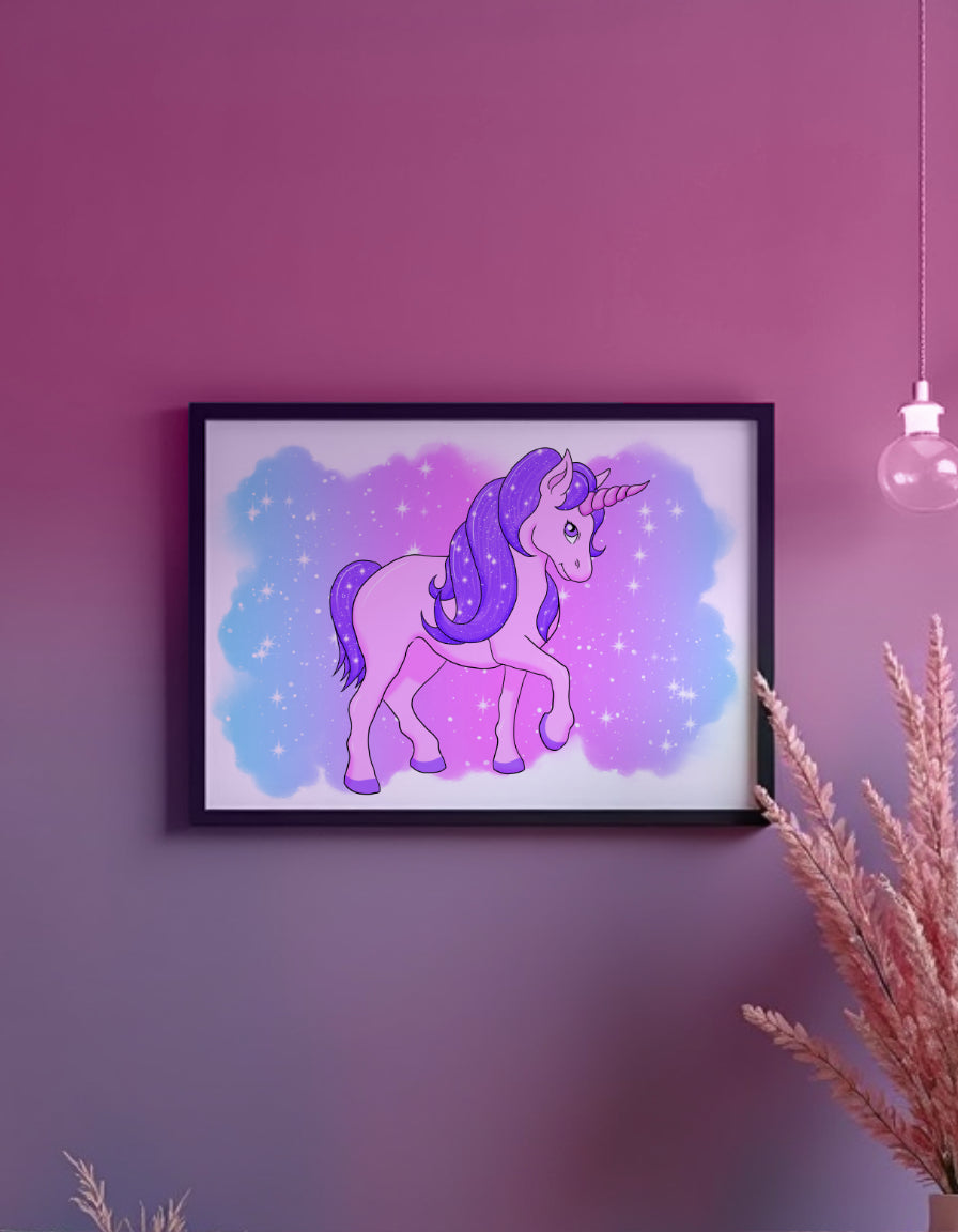 Unicorn Full Body Art Print Shadowolf Art