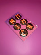 Viking and Norse Rune Art Button Badge Pack - Set 2 - Red, Orange, Yellow, Green, Blue, Purple or Pink.&nbsp; Shadowolf Art