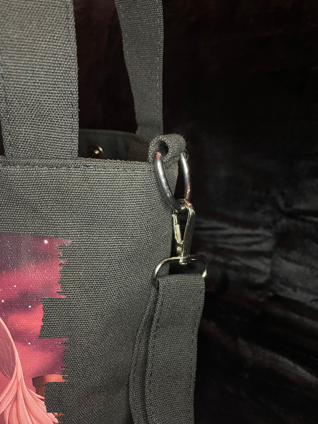 Ethereal Guardian Canvas Bag Shadowolf Art