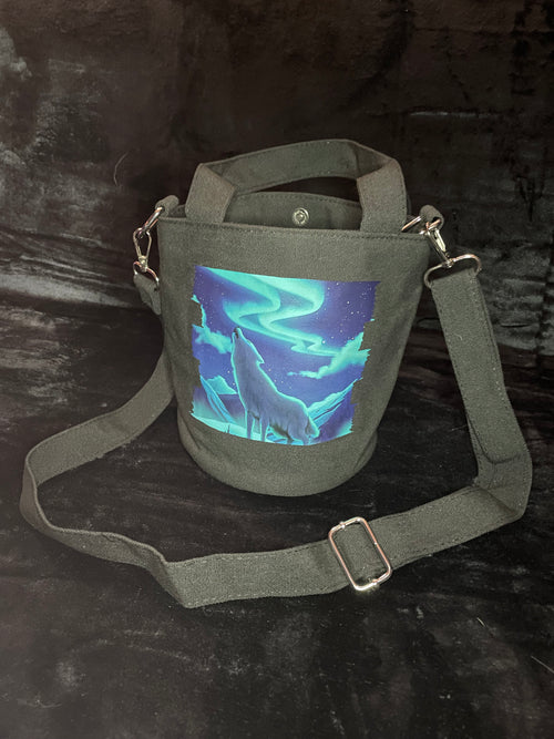 Aurora Wolf Canvas Bag