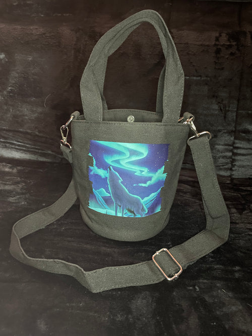 Aurora Wolf Canvas Bag