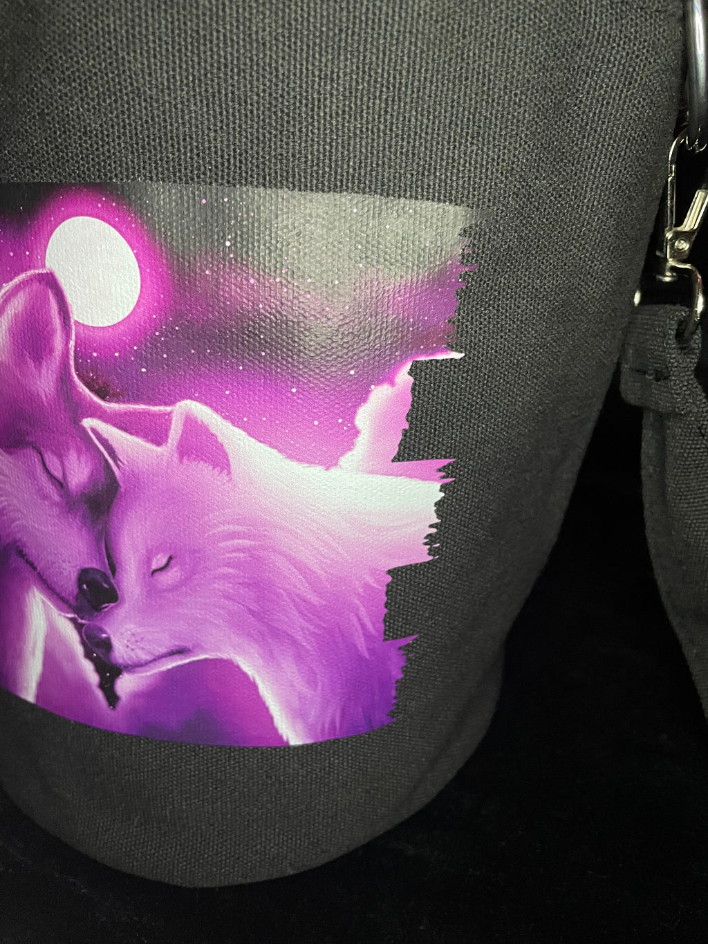 Two Wolves Canvas Bag Shadowolf Art