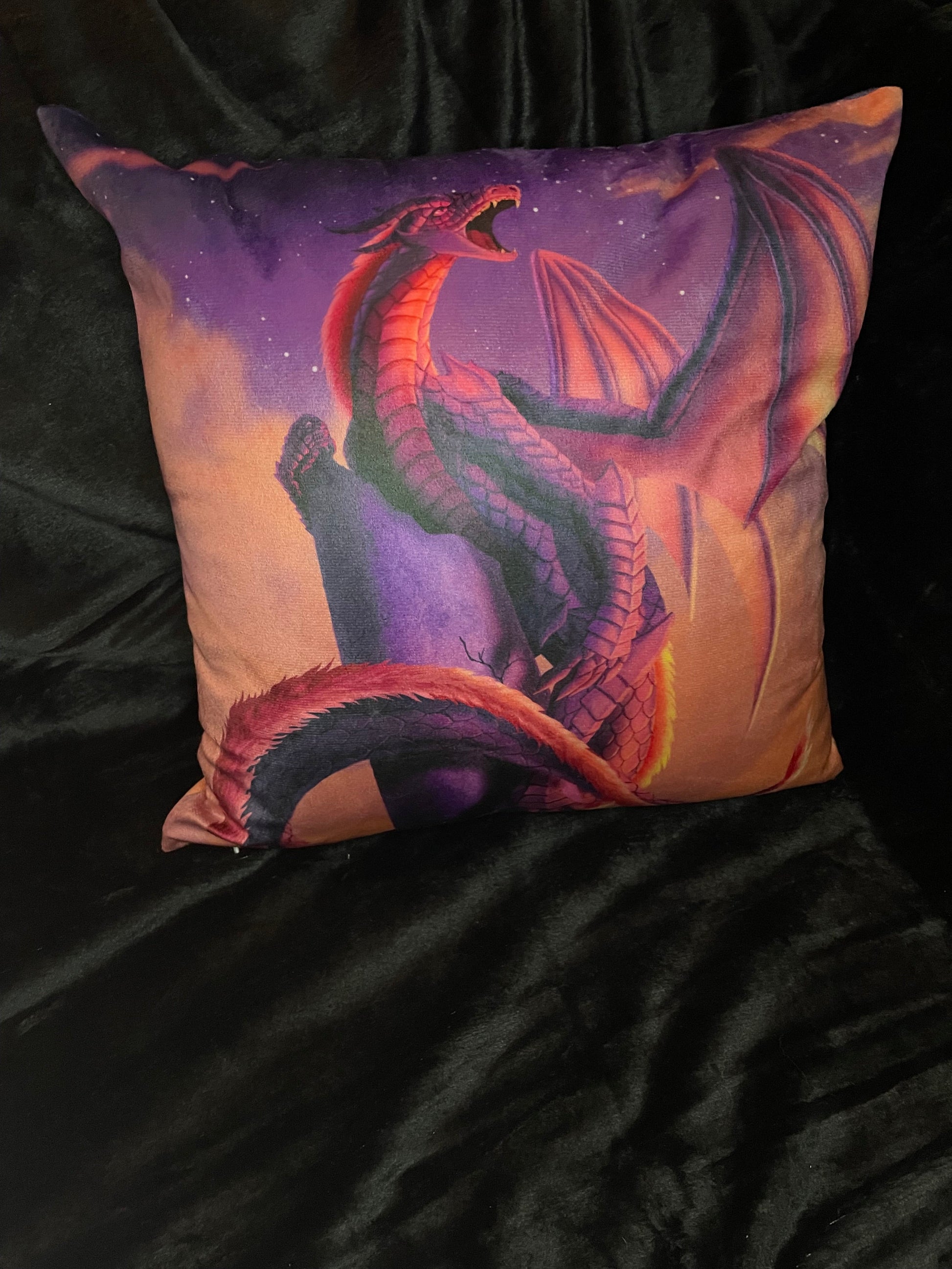 Skybound Square Throw Pillow Shadowolf Art