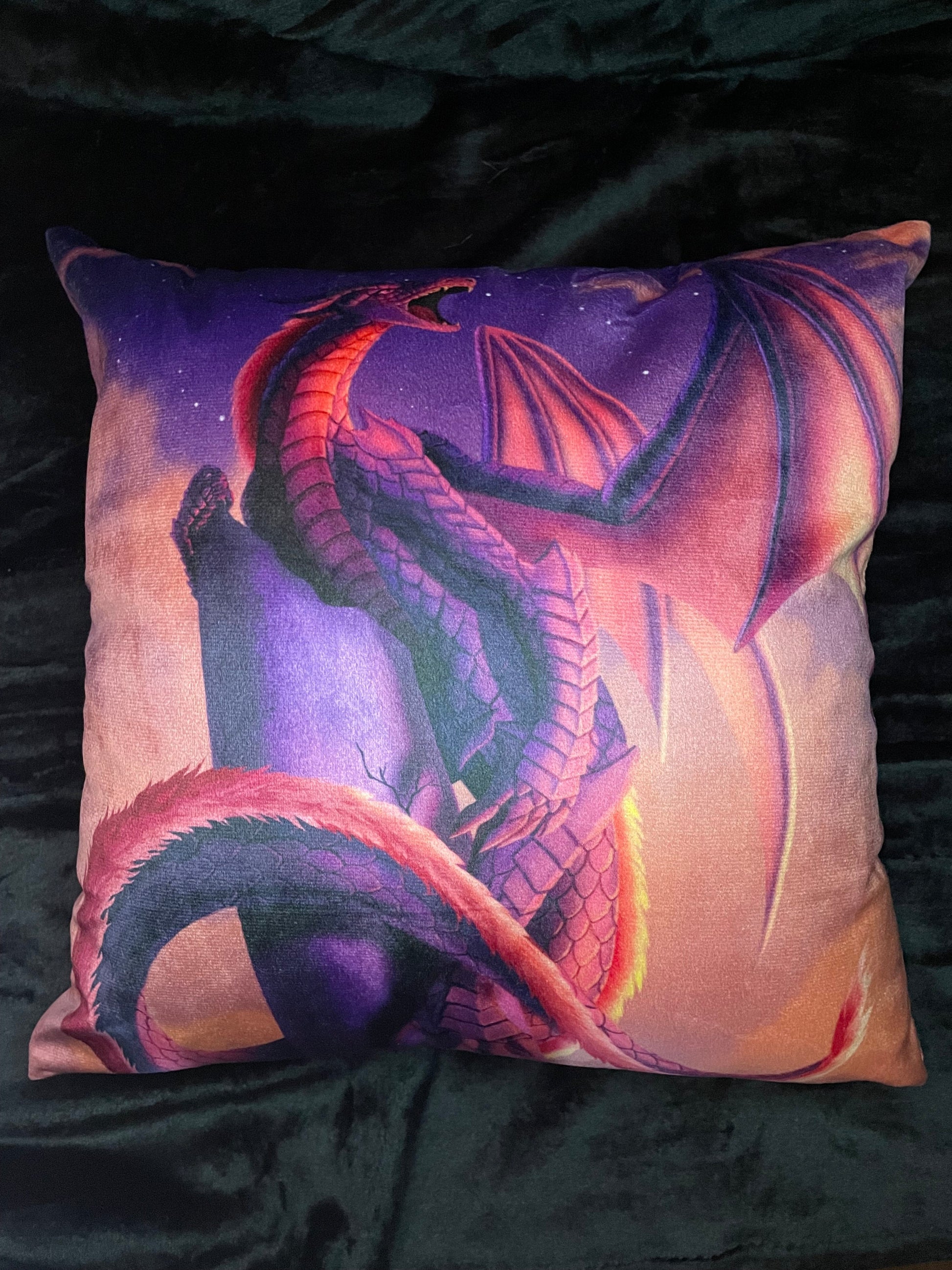 Skybound Square Throw Pillow Shadowolf Art