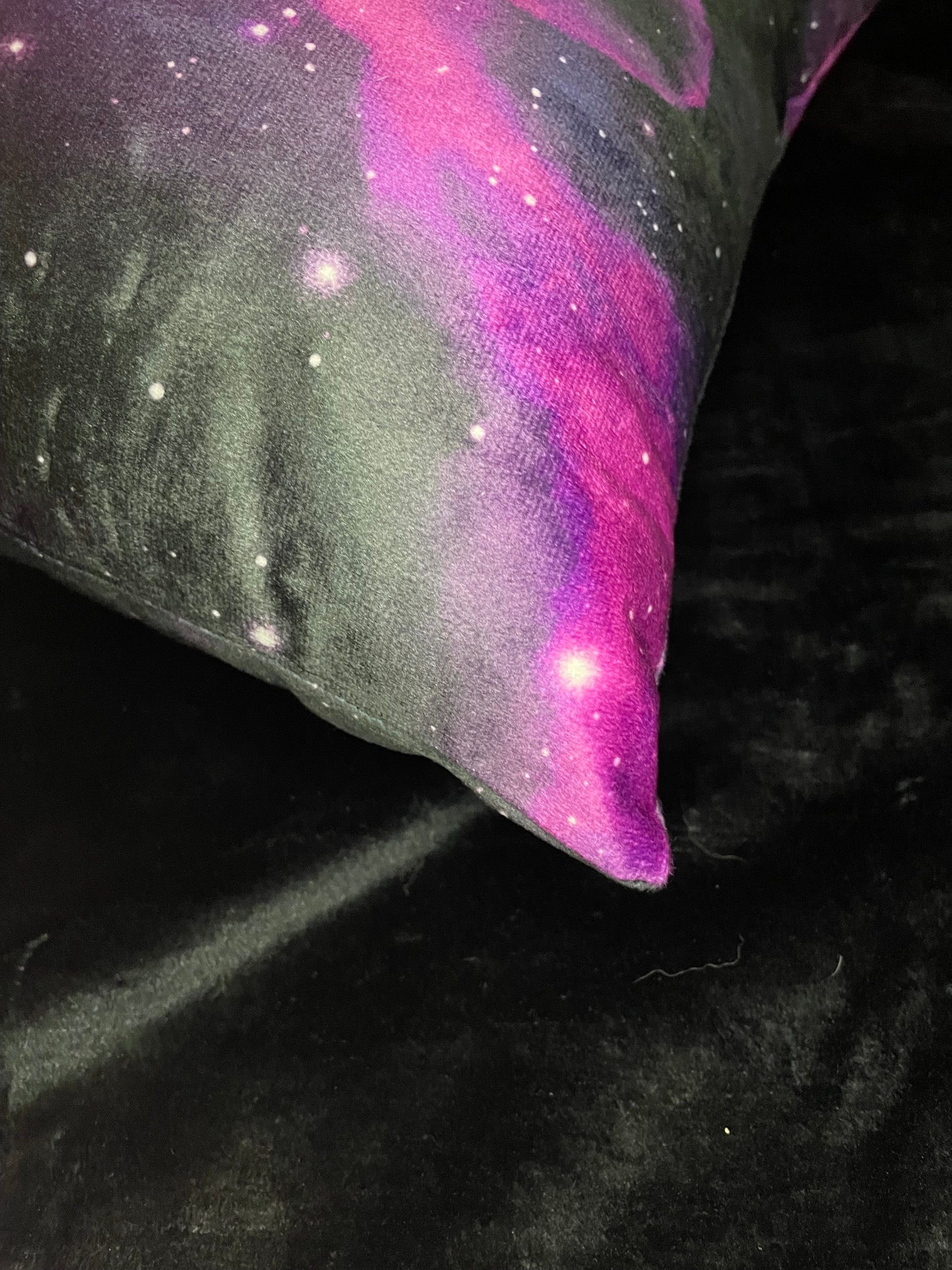 Howling at the Purple Moon Square Throw Pillow Shadowolf Art