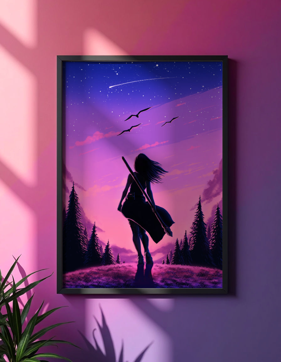 Luna Dreaming Art Print Shadowolf Art