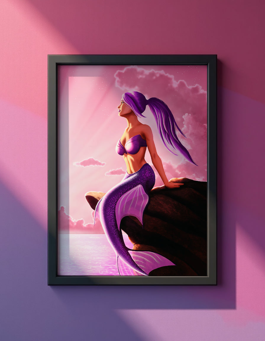 Mermaids Dawn Art Print Shadowolf Art