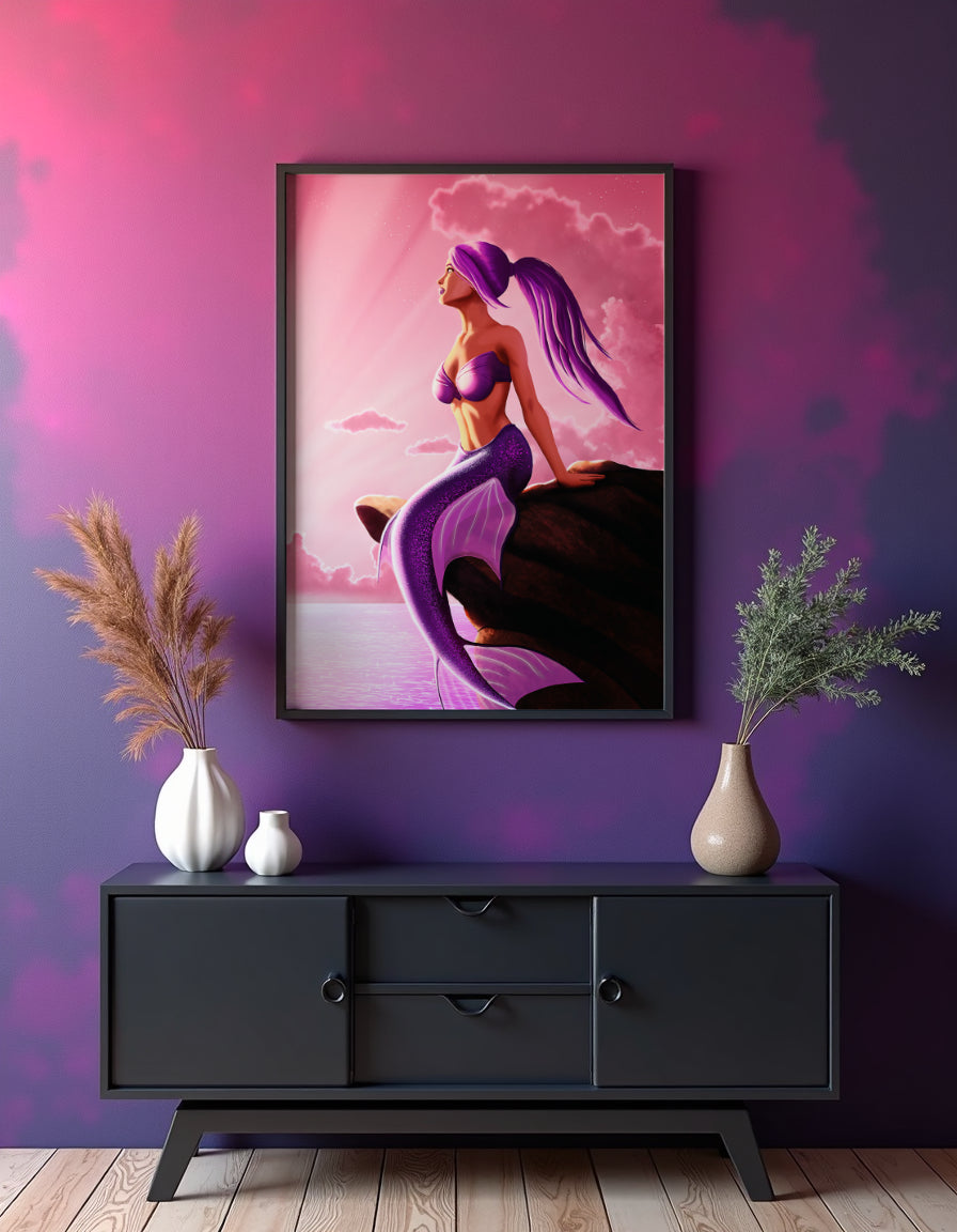 Mermaids Dawn Art Print Shadowolf Art