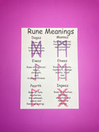 Viking and Norse Rune Art Button Badge Pack - Set 2 - Red, Orange, Yellow, Green, Blue, Purple or Pink.&nbsp; Shadowolf Art