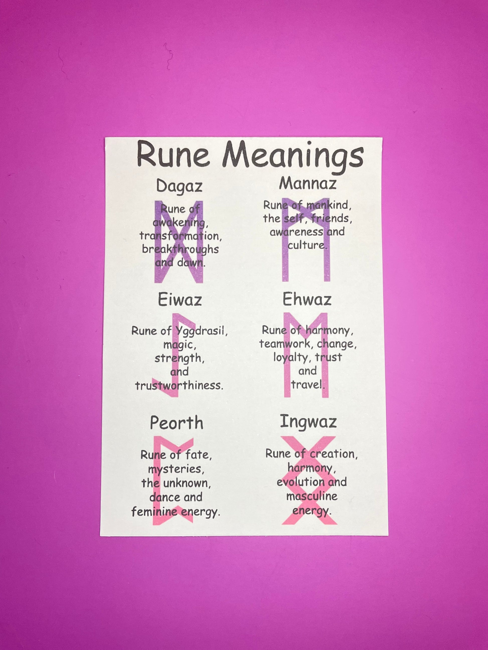 Viking and Norse Rune Art Button Badge Pack - Set 2 - Red, Orange, Yellow, Green, Blue, Purple or Pink.&nbsp; Shadowolf Art