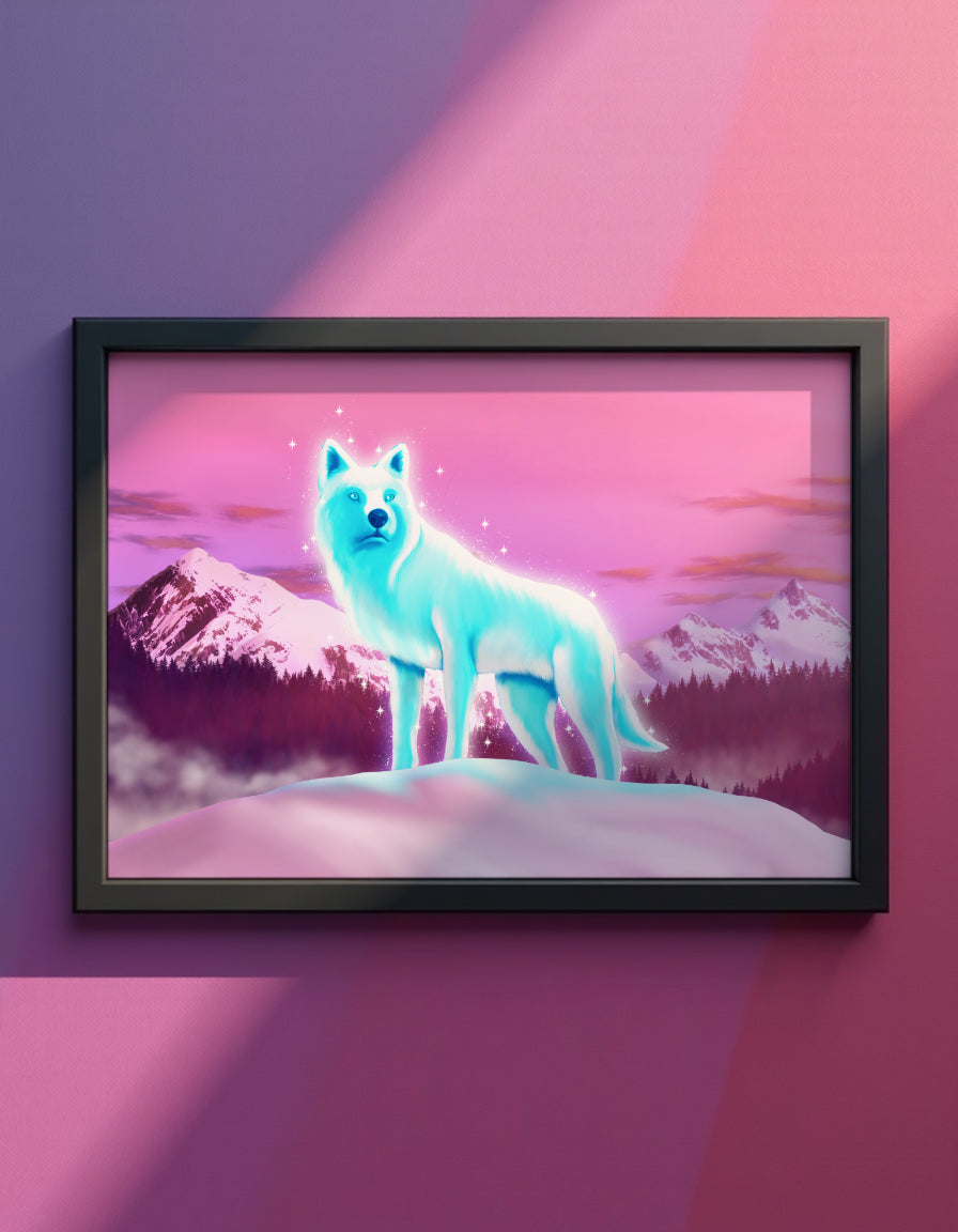 Spirit in the Mountains Art Print Shadowolf Art